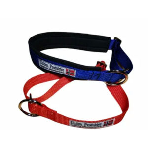 Regulerbart halsbånd med stor ring og forsterket ved ringen