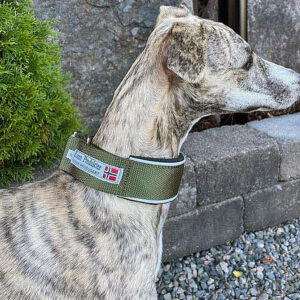 Halvstrup Polstret med bise i refleks 40 mm bredde