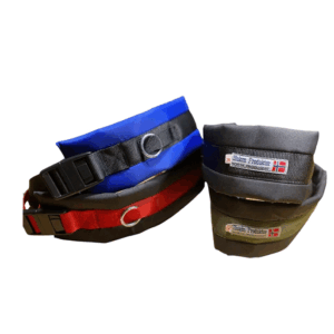 Magebelte med ringer i sidene