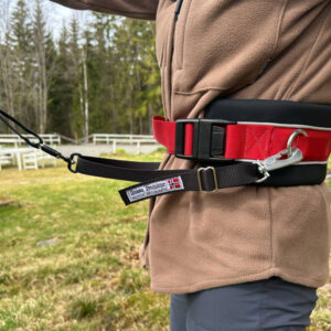 Magebelte med ringer i sidene og refleks