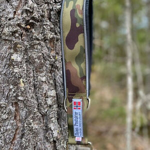 Kamuflasje Halvstrup Polstret Med bise i refleks 40 mm bredde